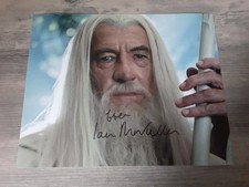 IAN MCKELLEN LORD OF THE RINGS SIGNED 10 X 8 AUTOGRAPHED PHOTO...REAL 