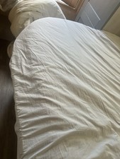 Double L.Grey Deep Fitted Bed Sheet For Fixed Bed Caravan Motorhome Curved Foot