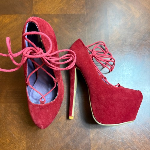 Sexy red lace - lace, high