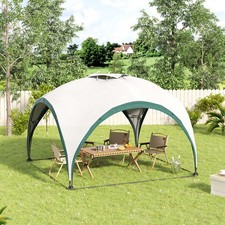 Metal Frame Gazebo Dome Garden