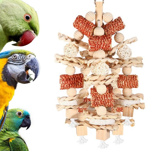 Natural corn cob loofah - natural, bird