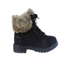 Kids Girls Boys Fur Lined