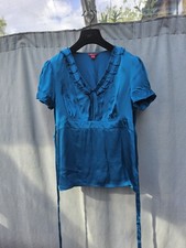 M&S Bright Blue Pure Silk