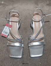 New With Tags Silver, Strappy
