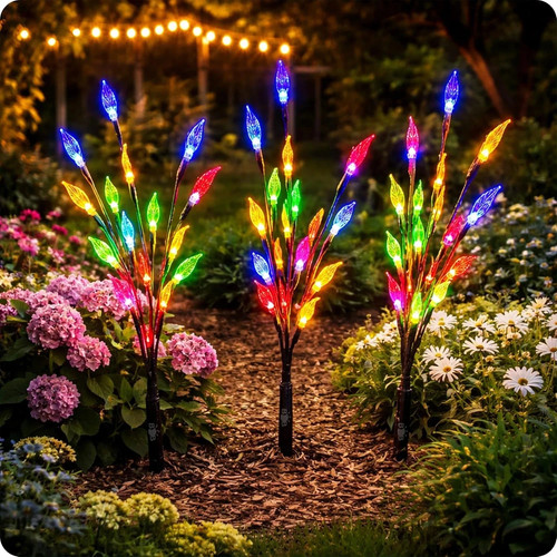 3pcs led solar willow tree - 3pcs,
