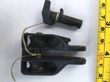 Black Tough Plastic Three Sheave Pulley Block With Removable Locking Pin