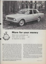 1966 Ford Cortina (Mk. 2) 1300: 6-page Motor magazine road test