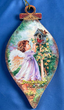 Dona Gelsinger Ornament Christmas Angel Cardinals 6-1/4” Tall 3-1/4 Wide