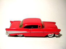 CHEVROLET two-door hard top 1957 red 1/43 ERTL American car bel air