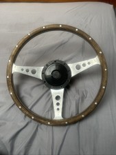 Classic Mini Vintage moto Lita Wood Rim Steering Wheel