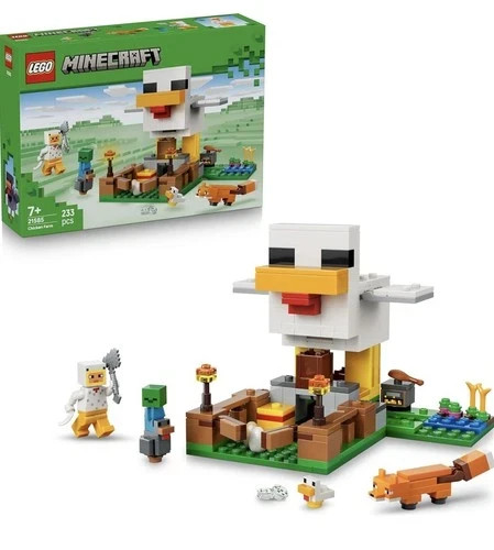 Lego minecraft chicken - lego, farm