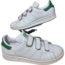 Adidas Stan Smith Trainer Men's UK 6 White Green Leather Classic Sports
