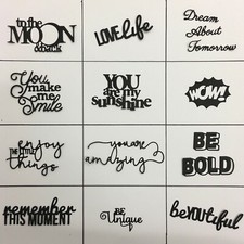 Positivity Sentiments Die Cuts