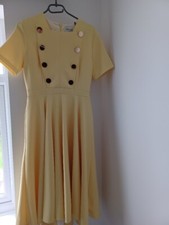 The Pretty Dress Company woman's lemon yellow bridesmaid dress occasionwear - 14