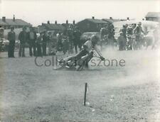 1976 Junior Grass track Racing Photo Bike  Action Shot & Crowd  8.5 x 6.5 in