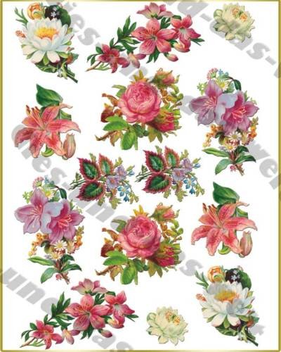 Vintage floral mix iron on - vintage,