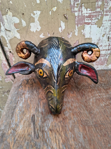 Vintage rare goat - rare, horned