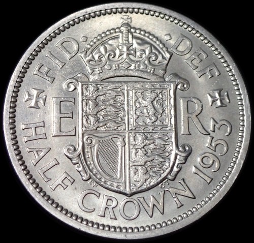 Half crown 1953 elizabeth - uk,
