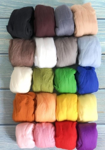 250g wool roving - roving, for