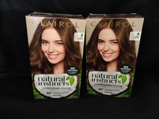 2X CLAIROL NATURAL INSTINCTS  6 LIGHT BROWN.