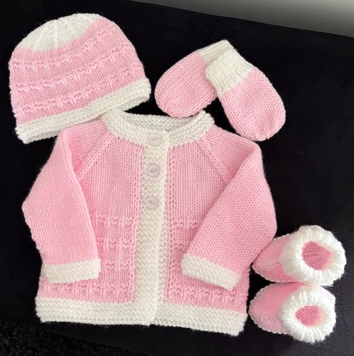 Hand knitted baby cardigan - hand,