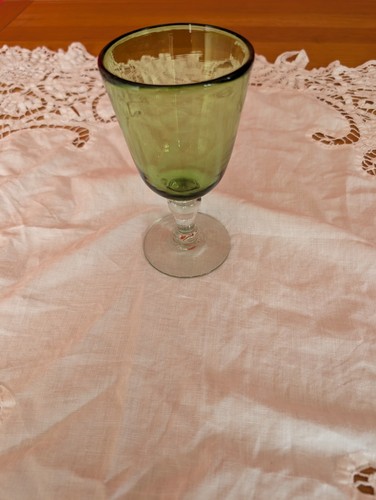 Vintage hand blown green water - vintage,