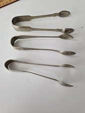 3 X Vintage Silver Plate Sugar