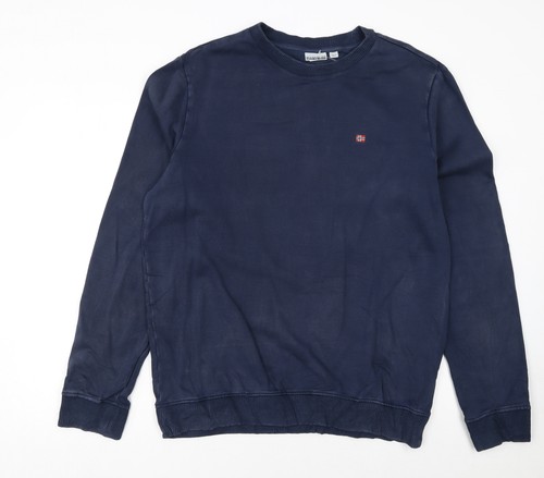 Napapijri men blue crew neck - crew,