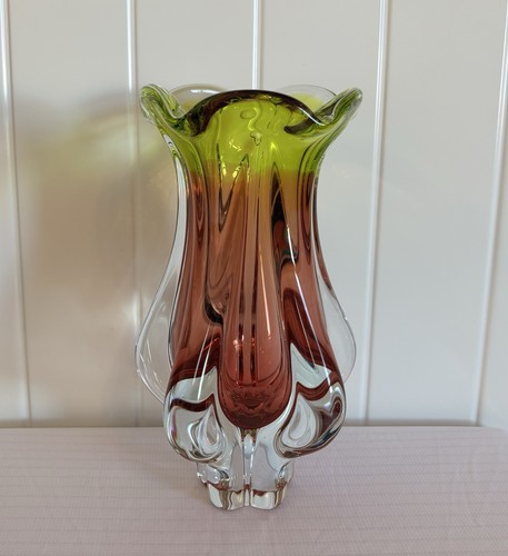 Josef hospodka art glass - glass, vase