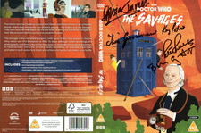 Doctor Who: The Savages DVD Cover Signed by PETER PURVES, KAY PATRICK plus 3