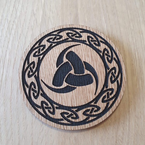 Laser cut wooden - , coaster