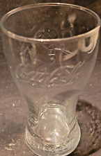 Coca Cola London 2012 Olympics Clear Embossed Glass Worldwide Partner