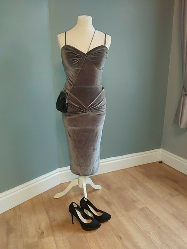 Vintage inspired dress grey - inspired,
