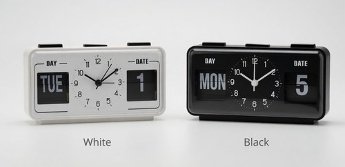 Retro flip day date alarm - flip, day-date