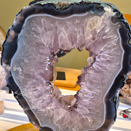 Amethyst crystal geode - amethyst,