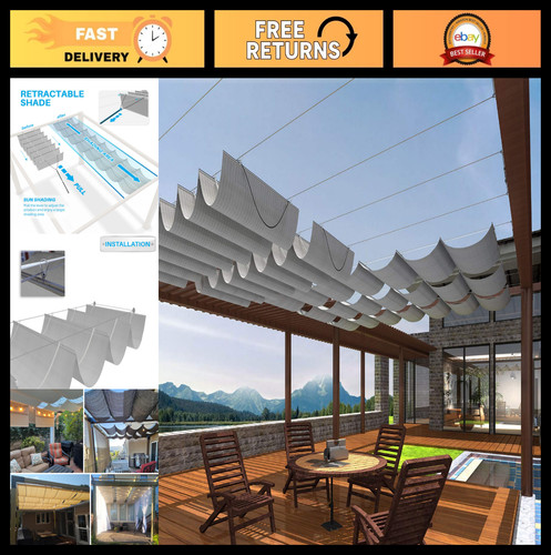 Retractable canopy shade cover - canopy,