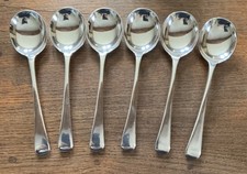 6 Vintage Silver Plated Soup