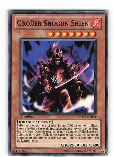 Yugioh large shogun shien - yugioh,
