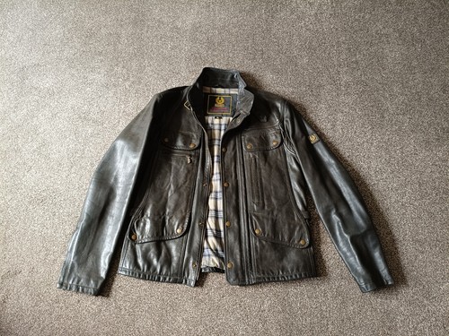 Belstaff leather jacket - belstaff,