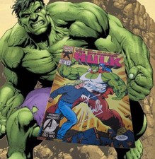RARE INCREDIBLE HULK SIGNED