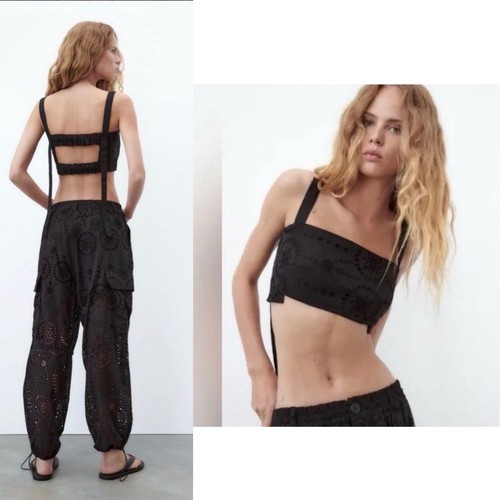 Zara backless bandeau crop top - zara,