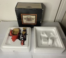 Harley Davidson 1933 Motorcycle/ Sidecar Bank- Diecast/ Plastic- Boxed With COA