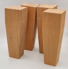 Set of 4 Cherry Wood Tapered