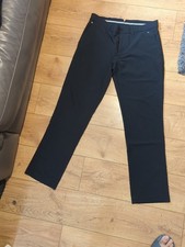 J. Lindeberg Golf Trousers , Men's Black W32, L32  Regular Fit. Light Polyester