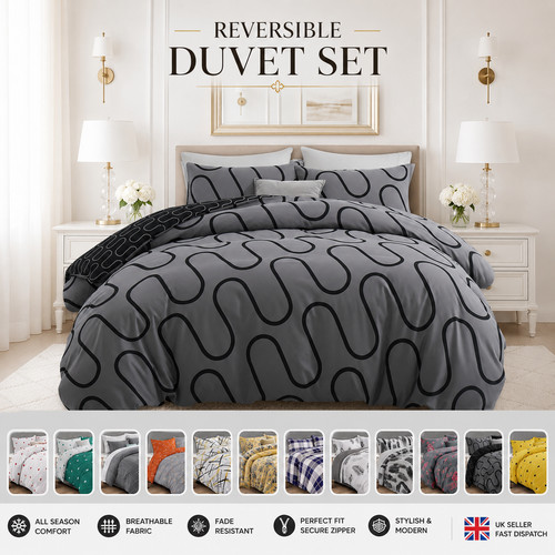 Reversible duvet cover quilt - duvet,