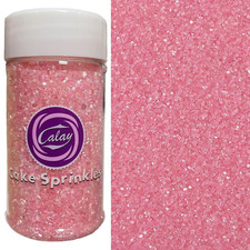 Sentovac Light Pink Sanding Sugar for Baking Edible Sparkling Sugar Sprinkles  