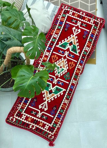 Large kilim cushion - cushion, cover