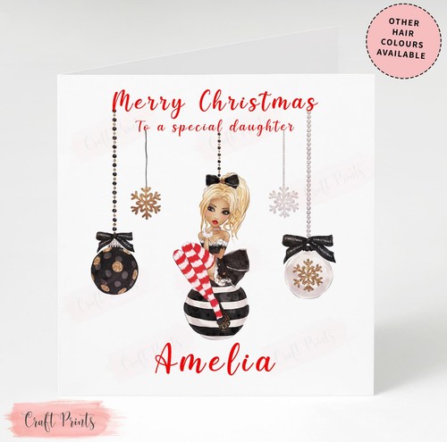 Personalised girl bauble - girl,