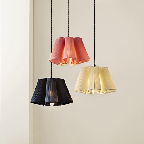 Pleated lampshade scalloped - pleated,