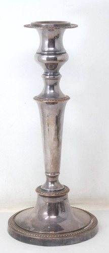 Tall candlestick silver - candlestick,
